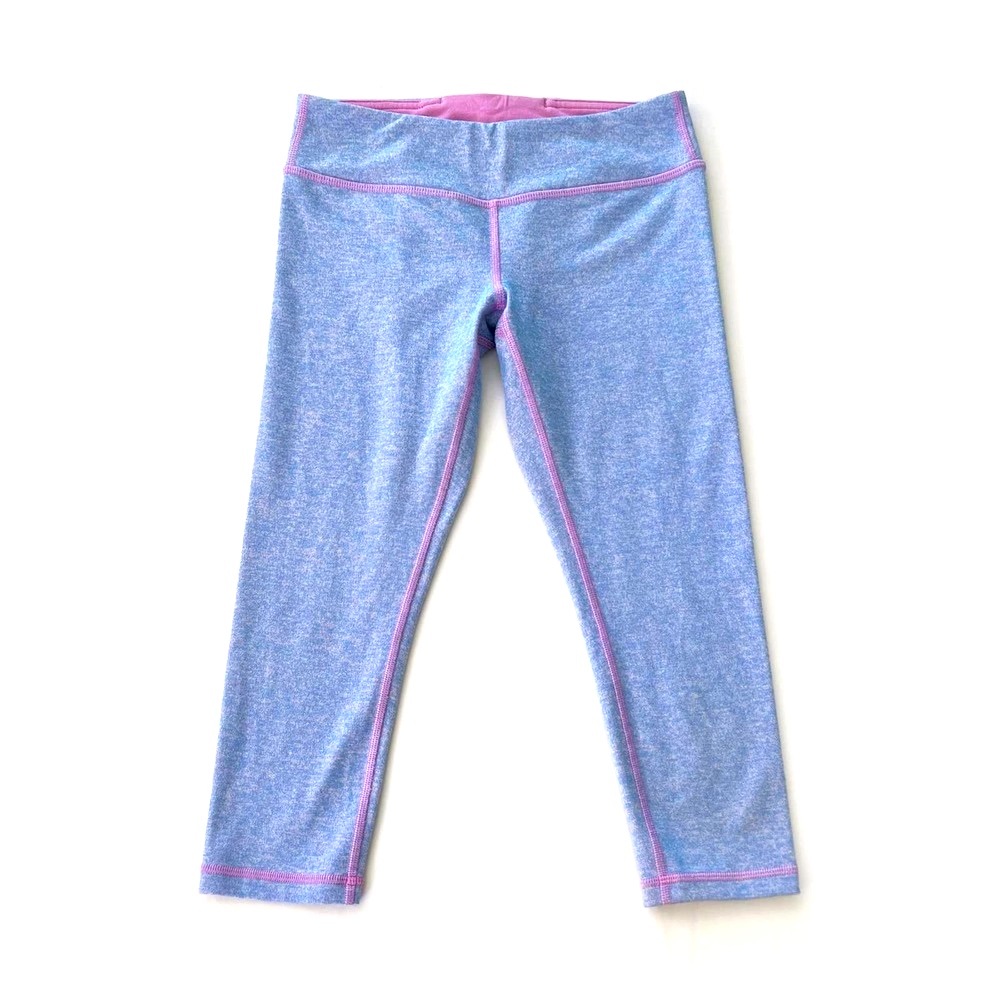 Ivavva by Lululemon Heathered Blue Purple Leggings Girls Size 10
